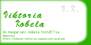 viktoria kobela business card